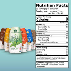 SweetLeaf Sweet Drops chocolate bottle provides rich flavor with no sugar.