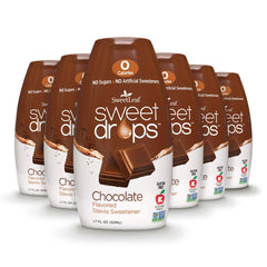 SweetLeaf Sweet Drops Chocolate bottle showing zero-calorie sweetness