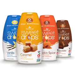 SweetLeaf Sweet Drops chocolate flavor bottle for zero-calorie indulgence