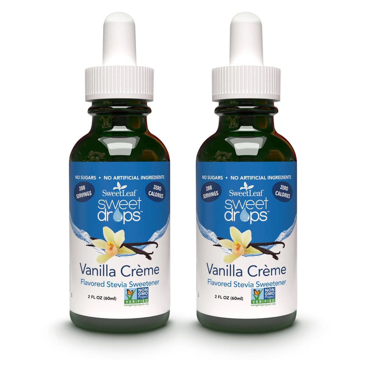 SweetLeaf Sweet Drops Vanilla Creme bottle for zero-calorie flavoring