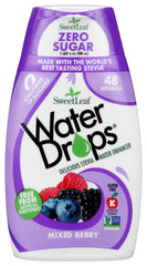 SweetLeaf Water Drops bottle pour illustrating easy zero-calorie sweetening