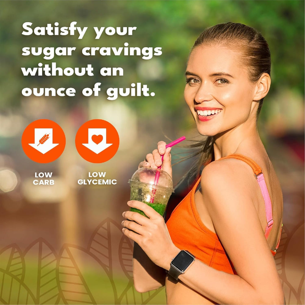 SweetLeaf zero calorie sweetener in a coffee mug, enhance drinks without sugar.
