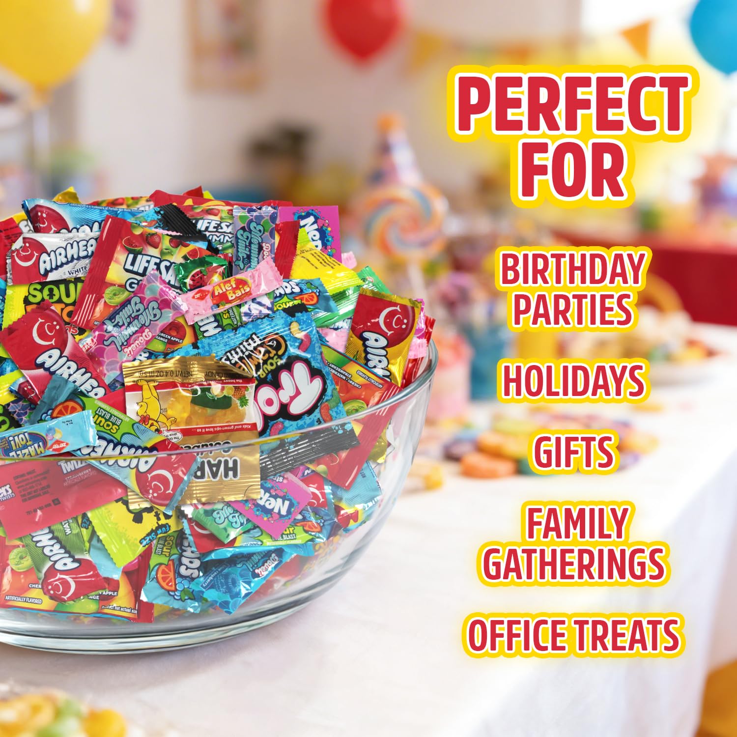 Sweetmo colorful candy mix appeals to all ages and tastes.