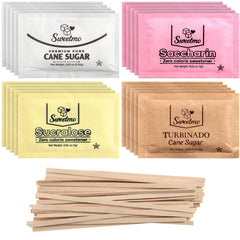 Sweetmo sugar packets variety-pack-collection: convenient sachets for home or office use.