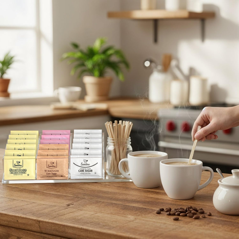 Sweetmo wooden-stirrers-in-pack: convenient sticks for mess-free stirring.