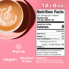 Sweet'N Low packaging close-up, gluten-free and kosher certified.