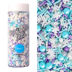 Sweets Indeed Christmas Sprinkles jar for festive cake decorating.