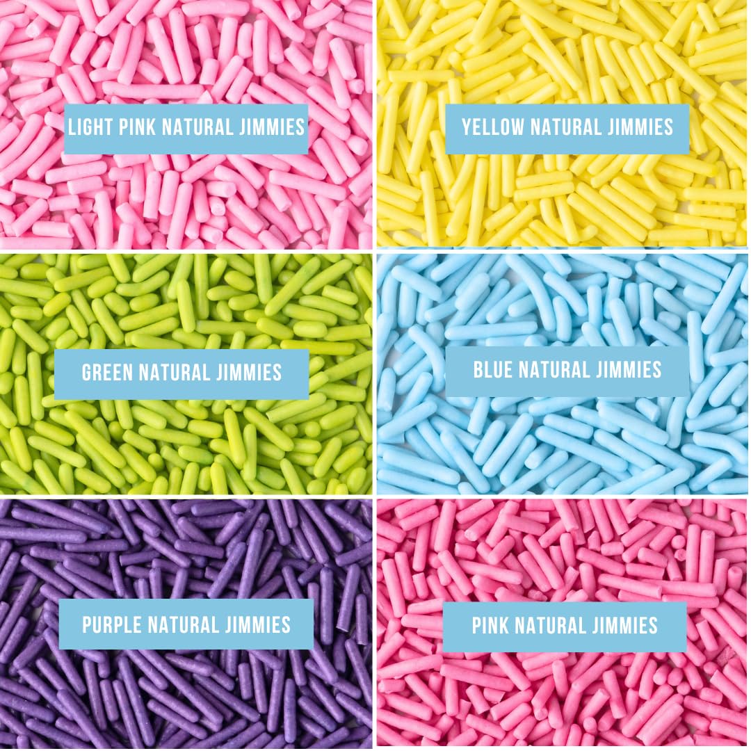 Sweets Indeed confetti quin mix on cake for playful celebration colors