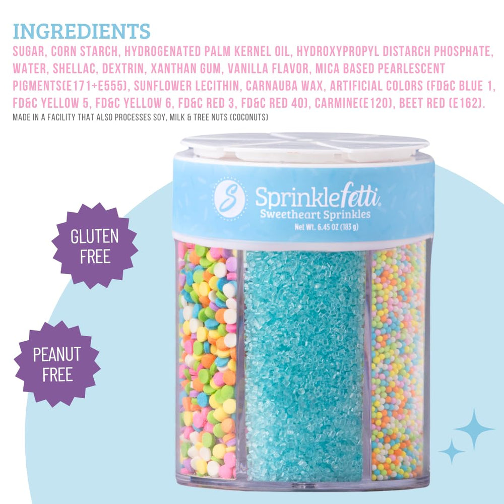 Sweets Indeed cookies brownies sprinkles for colorful dessert decoration.