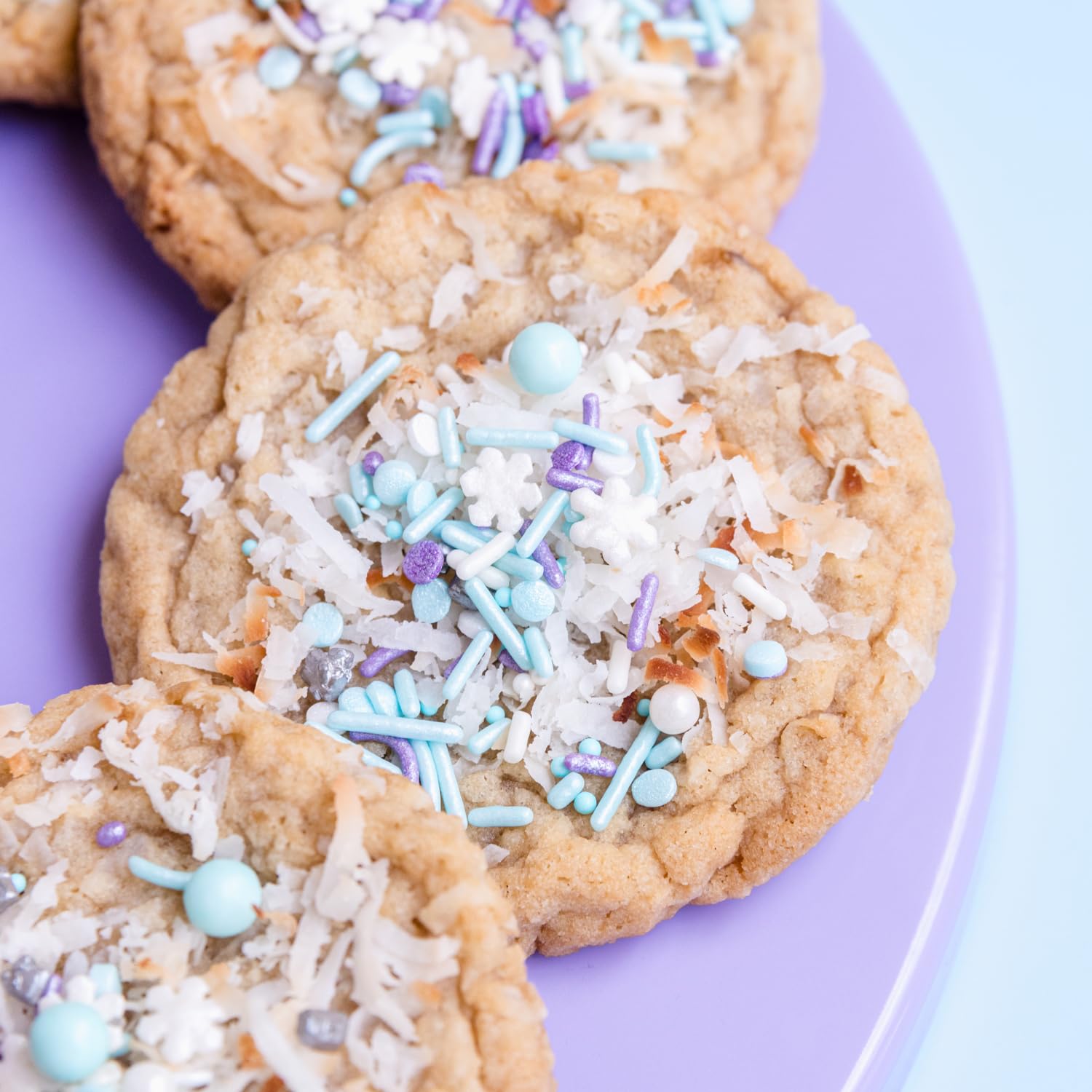 Sweets Indeed Cookies with Sprinkles brighten holiday treats.