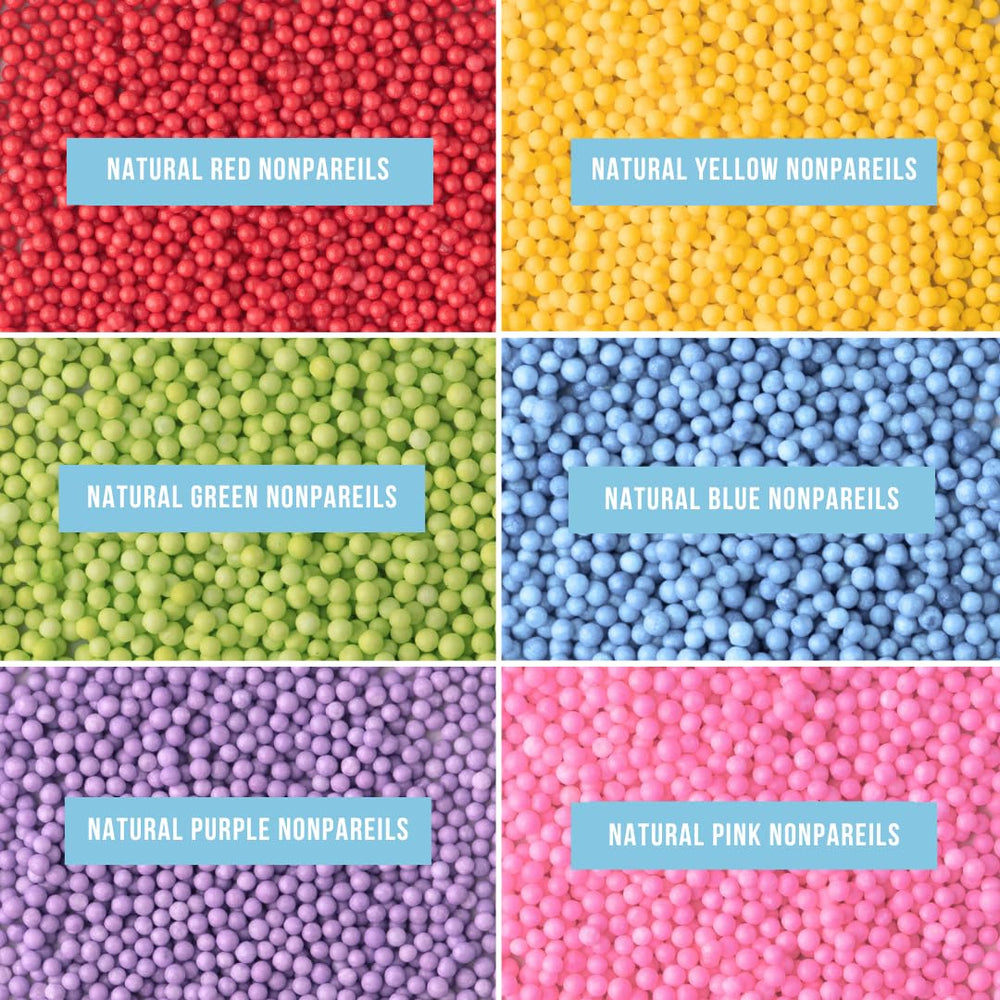 Sweets Indeed cupcakes decorated with rainbow nonpareils showcase vibrant dessert decoration ideas.
