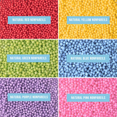 Sweets Indeed cupcakes decorated with rainbow nonpareils showcase vibrant dessert decoration ideas.