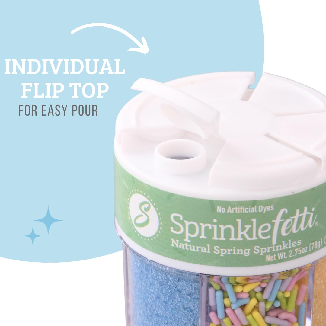 Sweets Indeed blue pastel sprinkles enhance cookies with subtle seasonal flair.