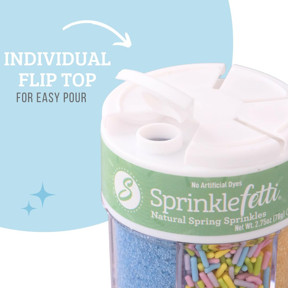 Sweets Indeed blue pastel sprinkles enhance cookies with subtle seasonal flair.