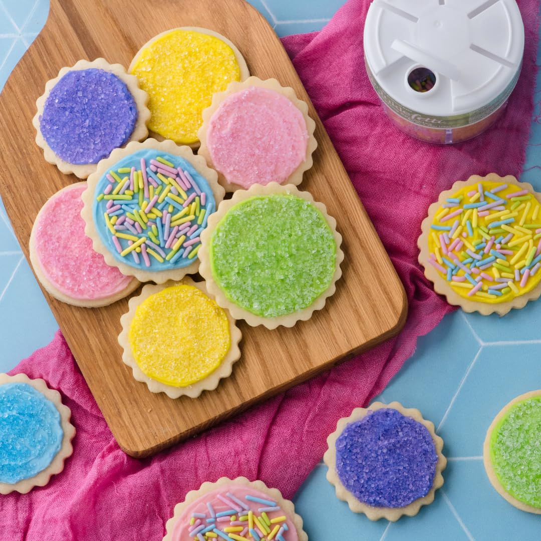 Sweets Indeed purple pastel sprinkles for elegant cake toppers and treats.