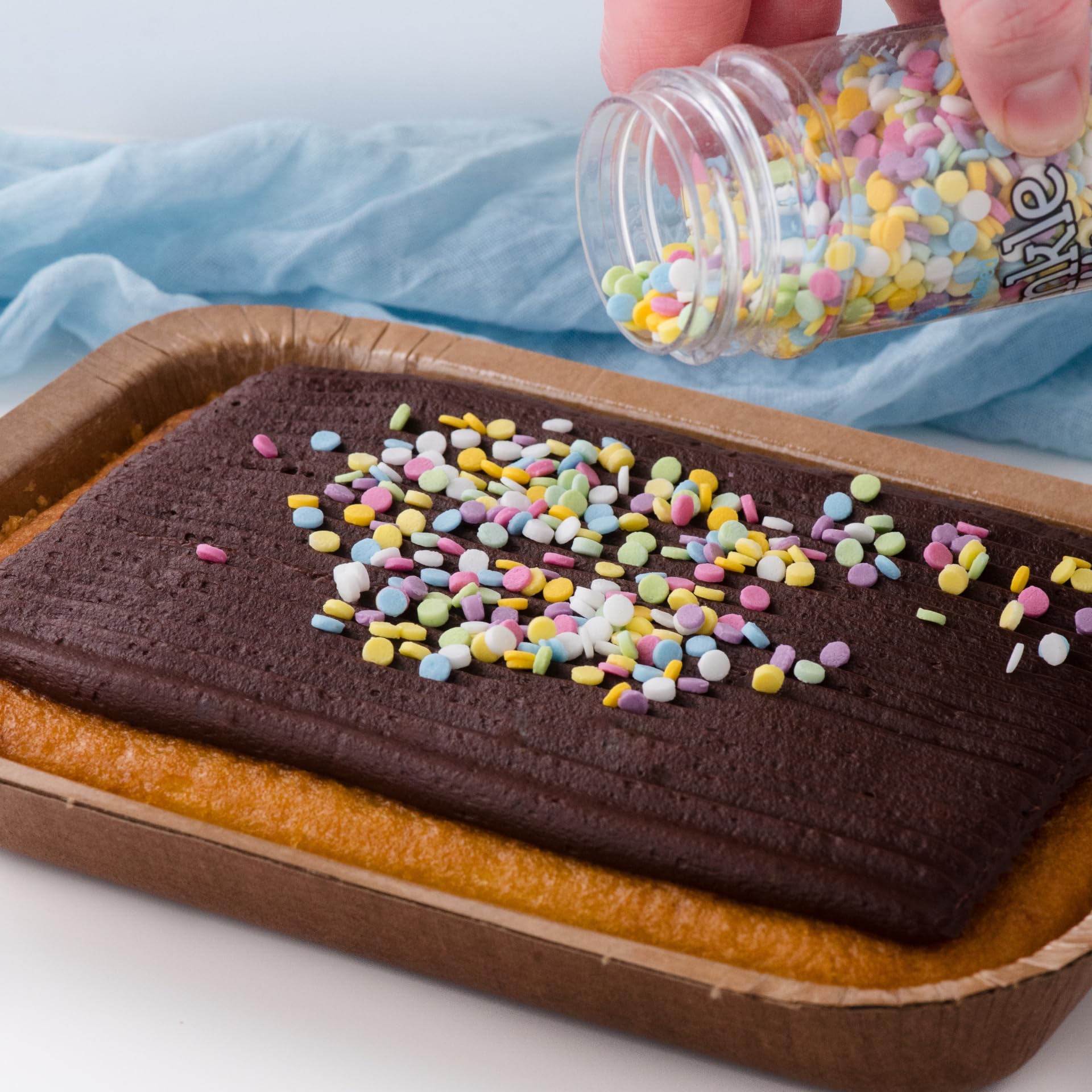 Sweets Indeed rainbow sprinkles on ice cream for color payoff