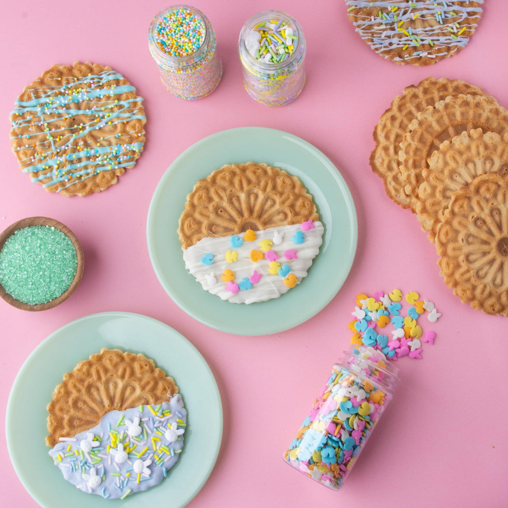 Sweets Indeed cupcake decorations for quick, even frosting coverage.