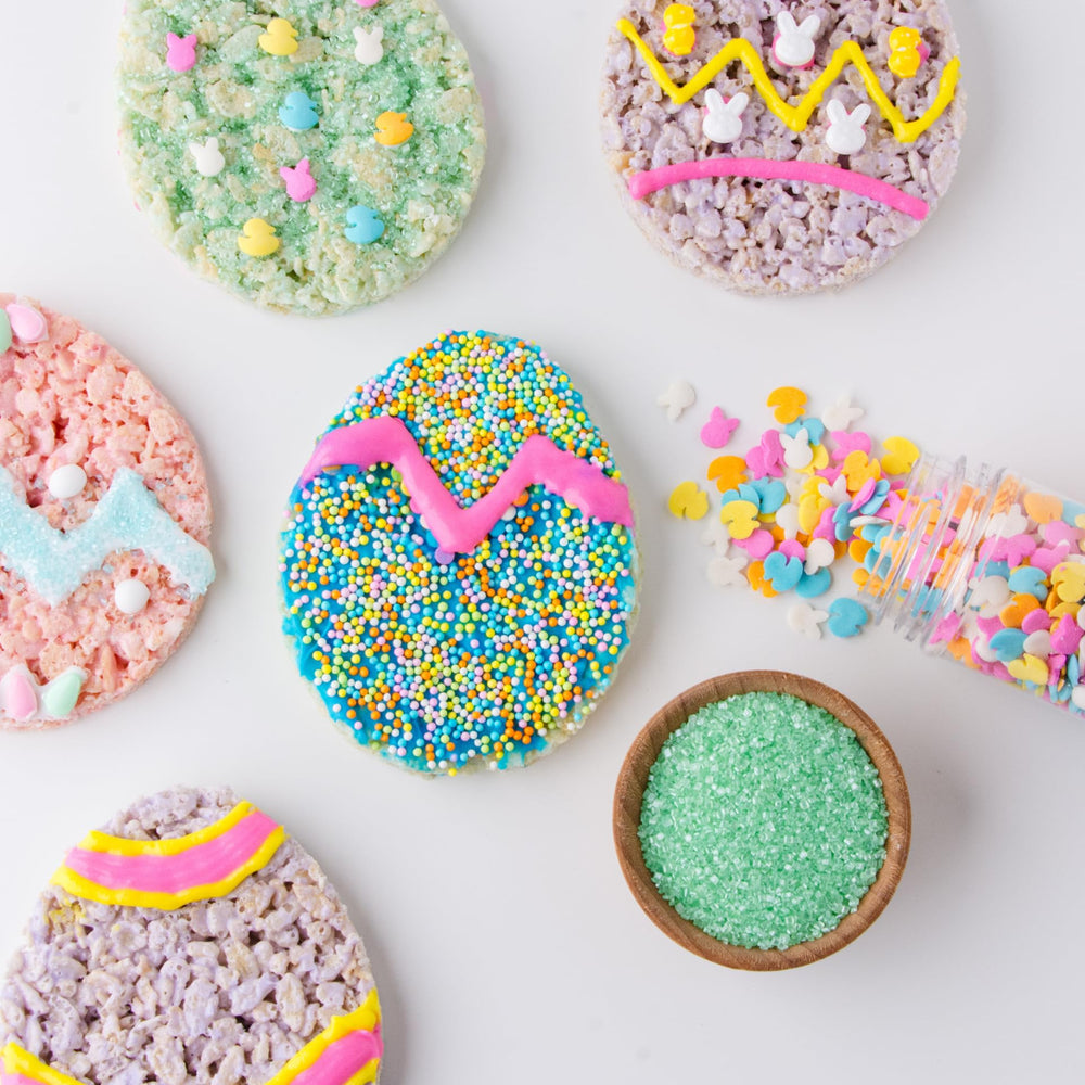 Sweets Indeed Easter sprinkles set inspires festive table and dessert styling.