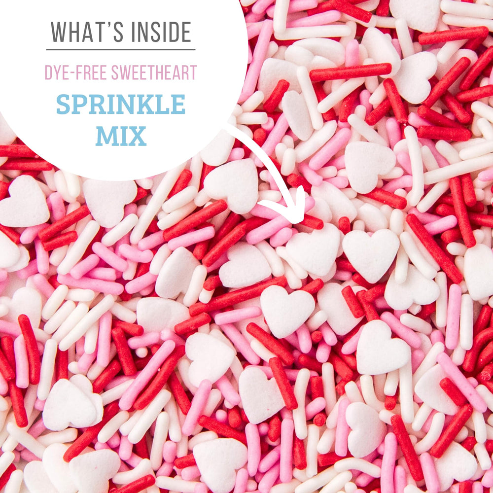 Sweets Indeed heart jimmies sprinkle mix adds festive color