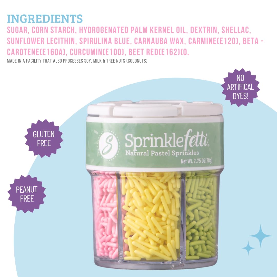 Sweets Indeed jimmies mix on cupcakes creates bright, eye-catching toppers