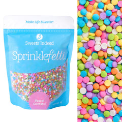 Sweets Indeed pastel confetti circle sprinkles bulk 10oz brighten cakes and cookies
