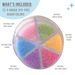 Sweets Indeed pastel colors swatches showcase even coverage on desserts.