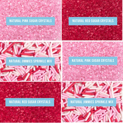 Sweets Indeed pink sanding sugar adds soft pink sparkle to cookies and cakes