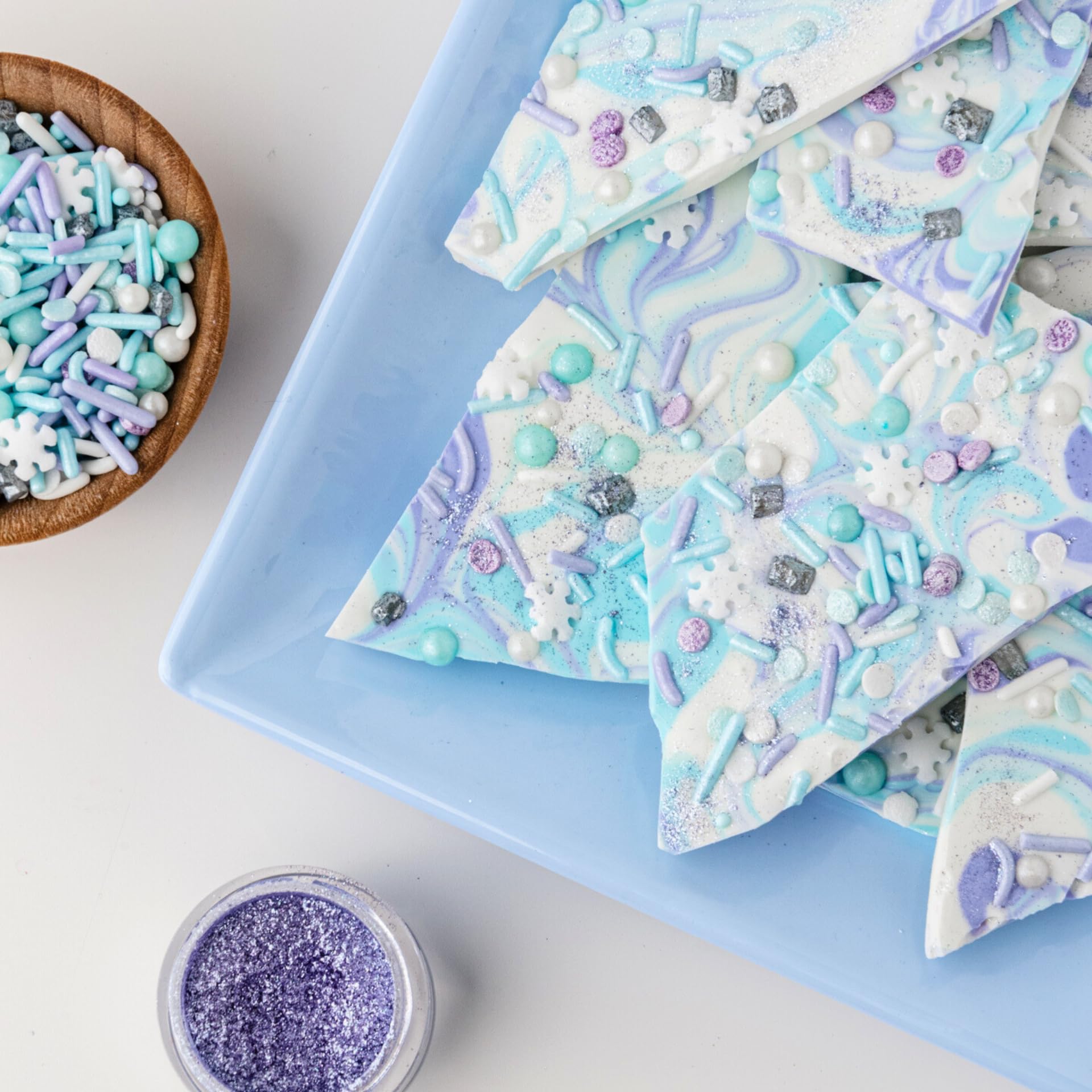 Sweets Indeed purple edible glitter in gift packaging idea for celebrations