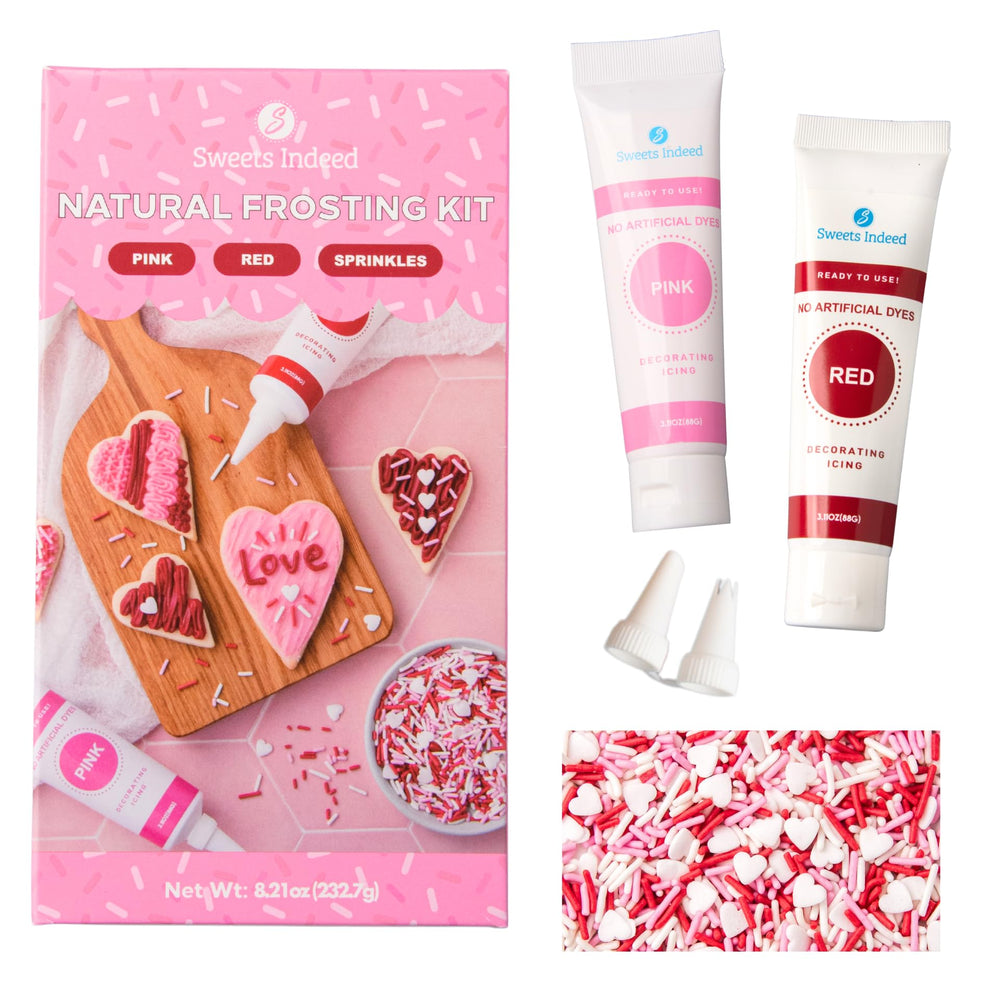 Sweets Indeed red frosting tube ready for writing Valentine treats