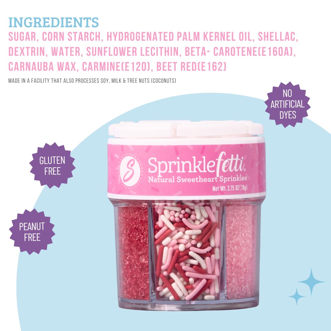 Sweets Indeed six-cell jar keeps colors organized for precise sprinkling