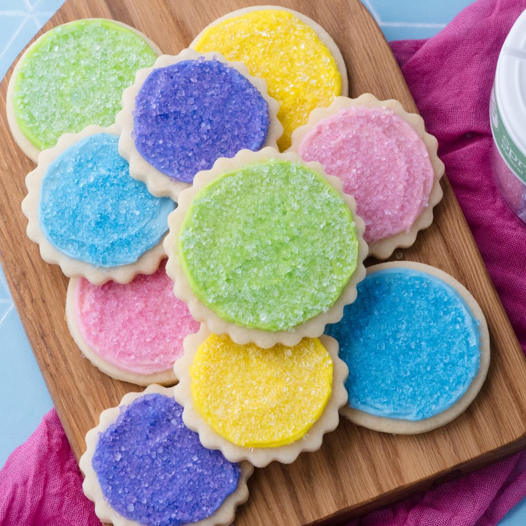 Sweets Indeed pastel sugar dusted on cookies creates delicate decorations.