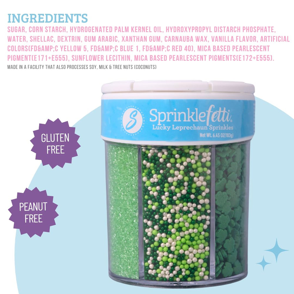 Sweets Indeed 6-cell jar keeps sprinkles organized for baking