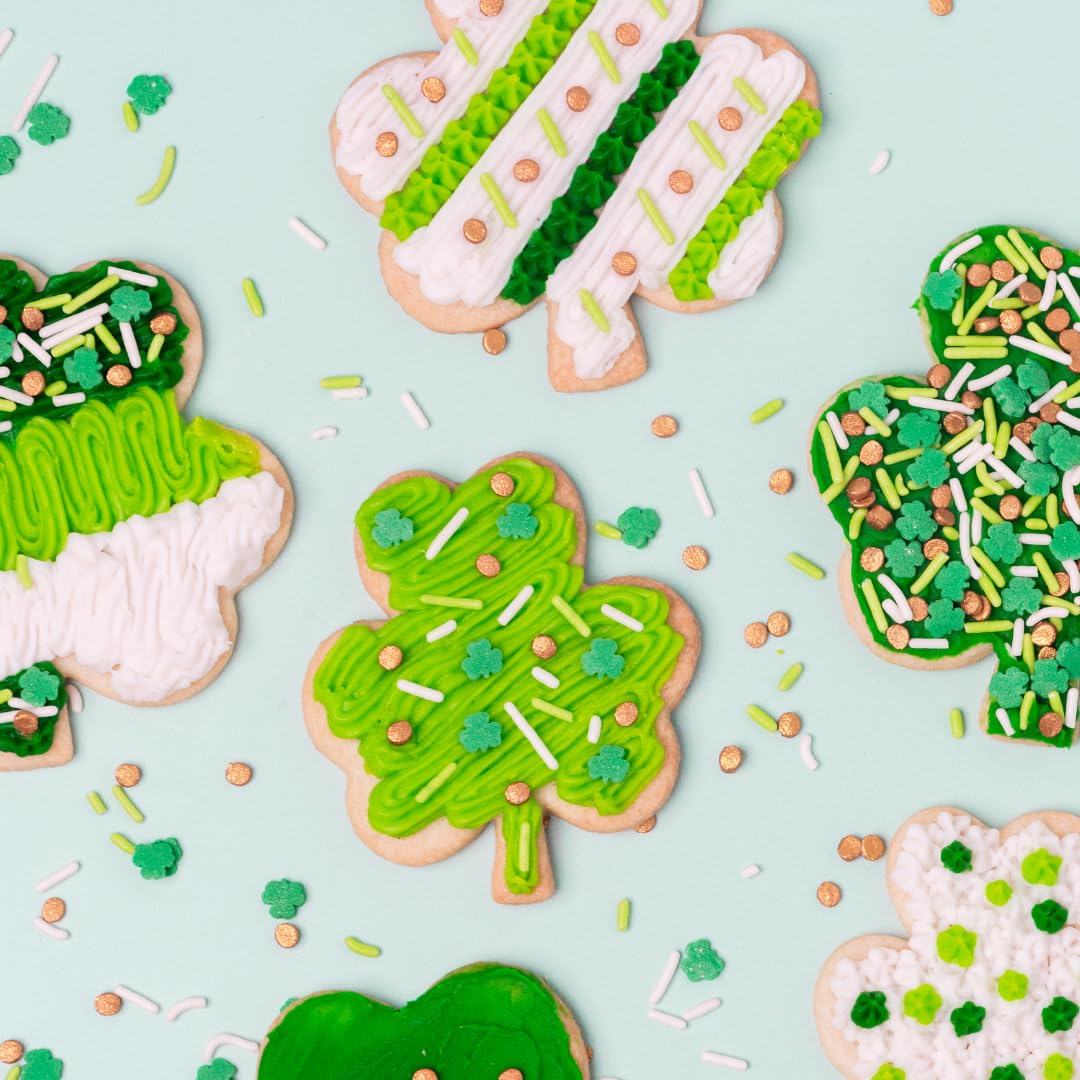 Sweets Indeed St Patrick's sprinkles dye free are ready for festive dessert toppers.