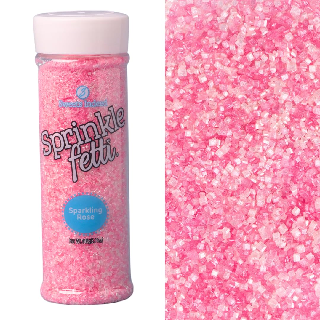 Sweets Indeed Valentines Day Pink Sugar bottle pour adds festive color to desserts