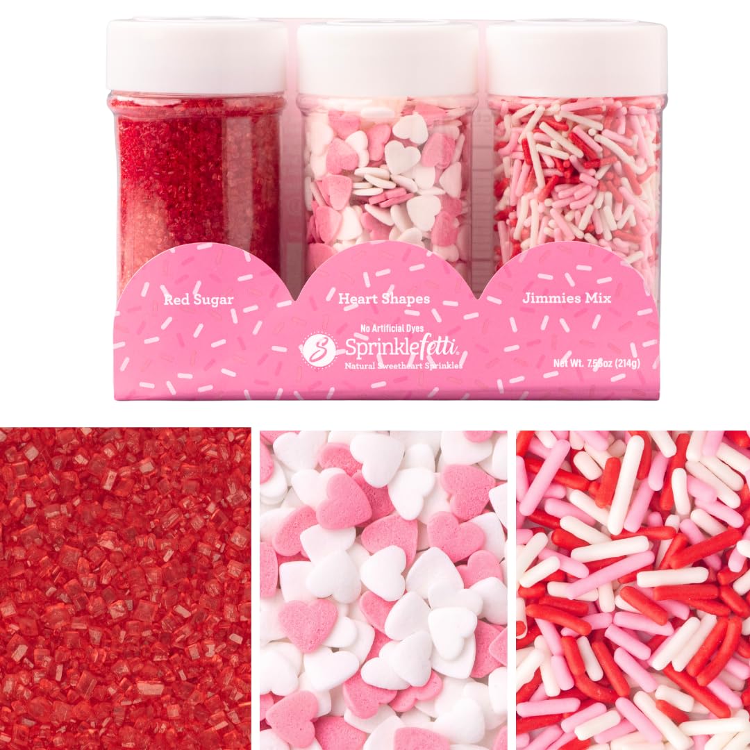 Sweets Indeed red sanding sugar sprinkles for vibrant Valentine decorating
