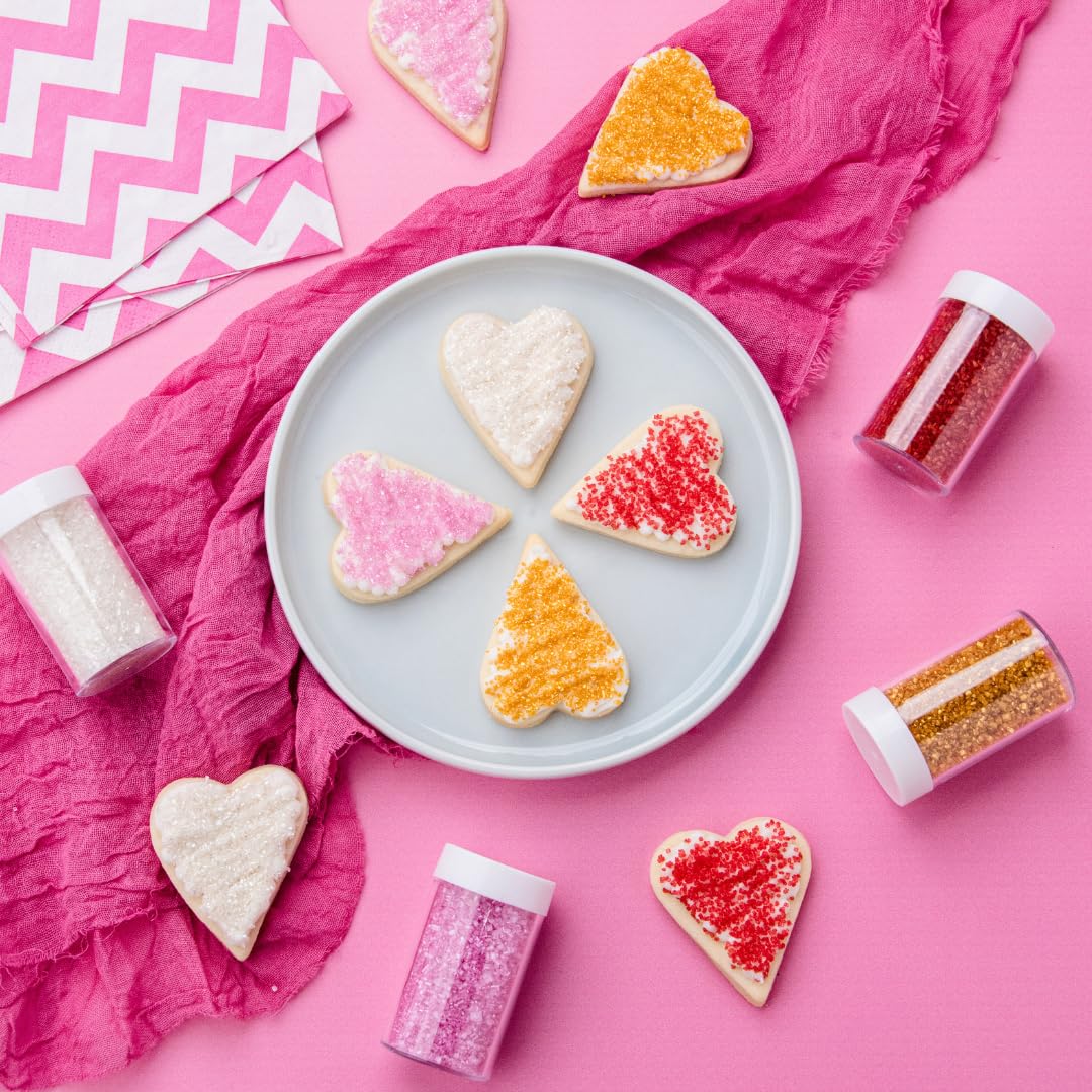 Sweets Indeed Valentines sanding sugar red crystals close-up for bold accents