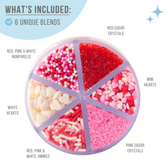 Sweets Indeed red jimmies add bold color to cookies and cupcakes.