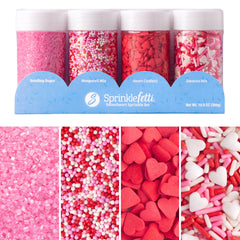 Sweets Indeed pink sanding sugar adds subtle sparkle to Valentine treats.