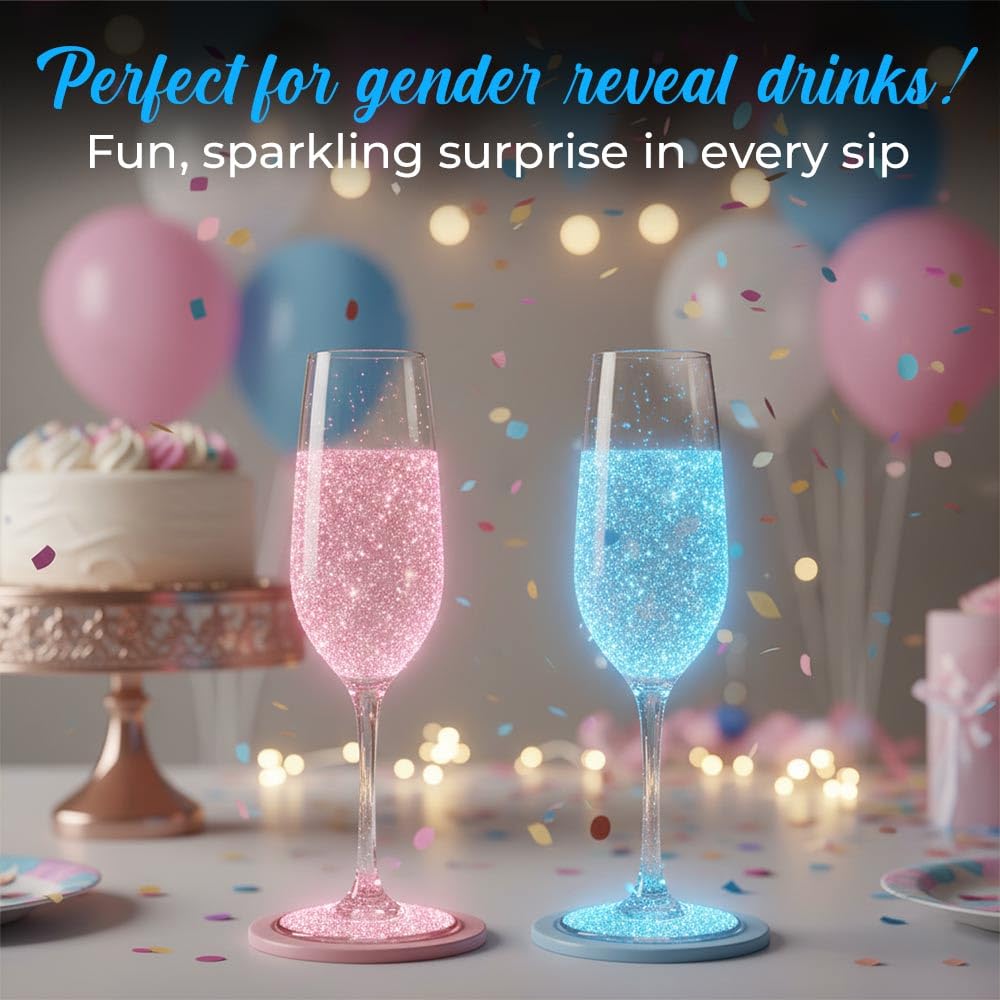 Sweets & Treats Boutique edible glitter for cocktails adds color-changing shimmer to beverages