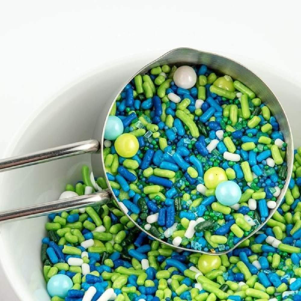 Sweets & Treats Boutique lime sugar pearls on desserts