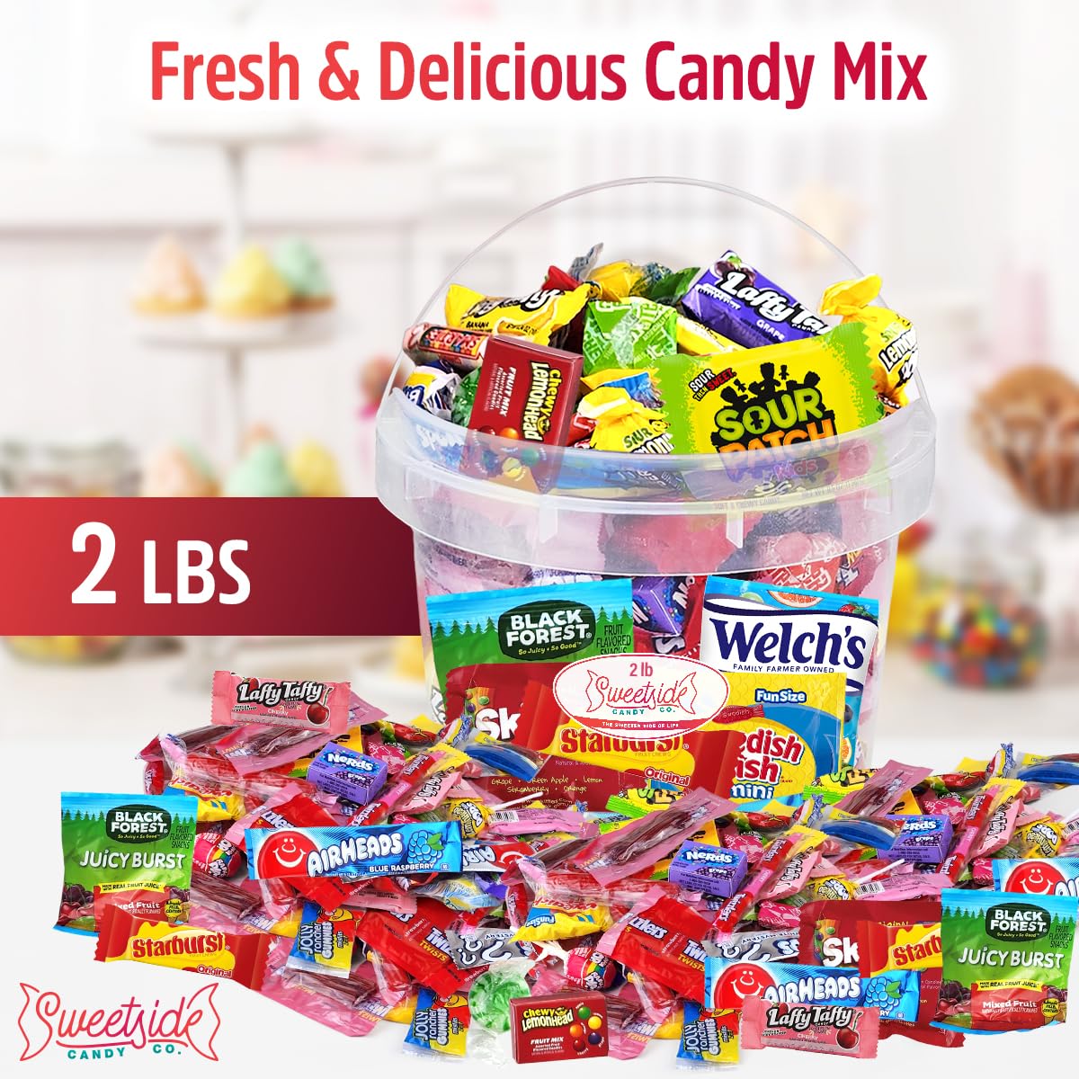SWEETSIDE Assorted Candies Wrapped for easy distribution and freshness.