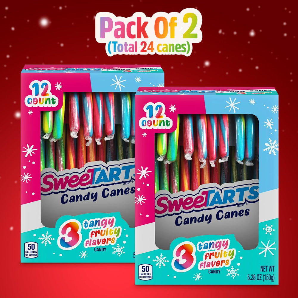 SWEETSIDE Candy Canes assorted flavors including Blue Punch, Green Apple, Cherry.