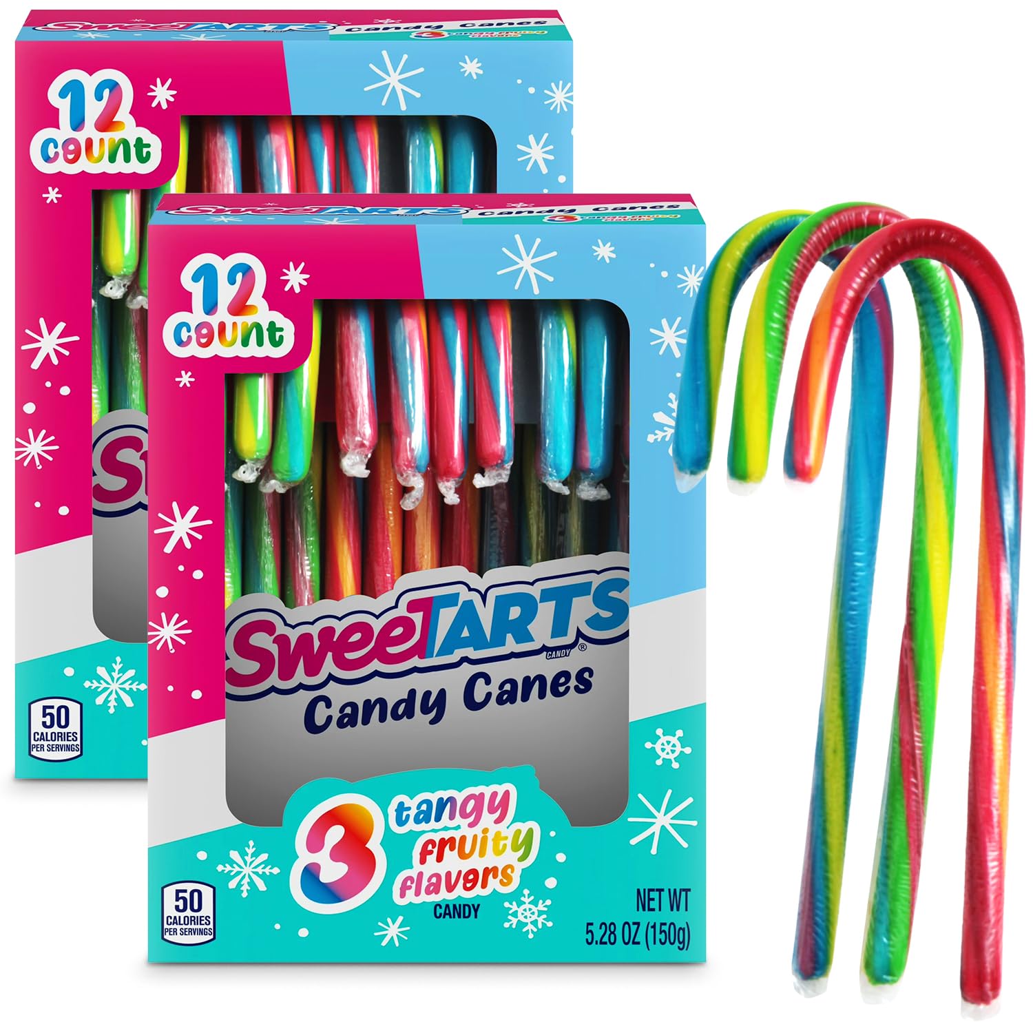 SWEETSIDE Candy Canes bulk 2-pack box for festive sharing.