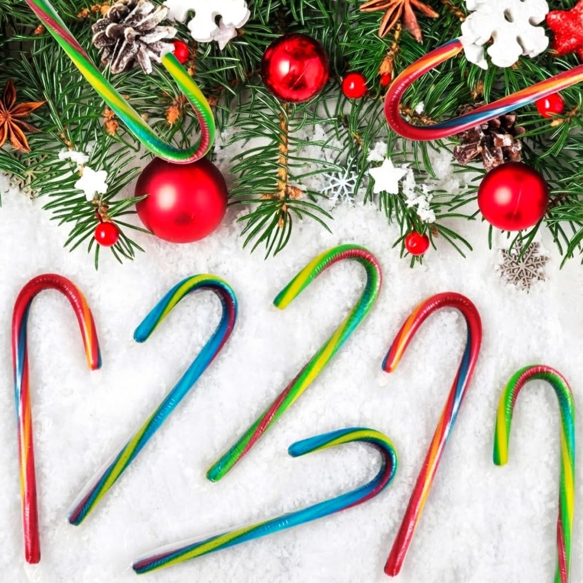 SWEETSIDE Candy Canes decorate tables for seasonal celebrations.
