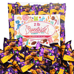 SWEETSIDE CANDY CO Caramello miniatures, individually wrapped for easy sharing at parties.