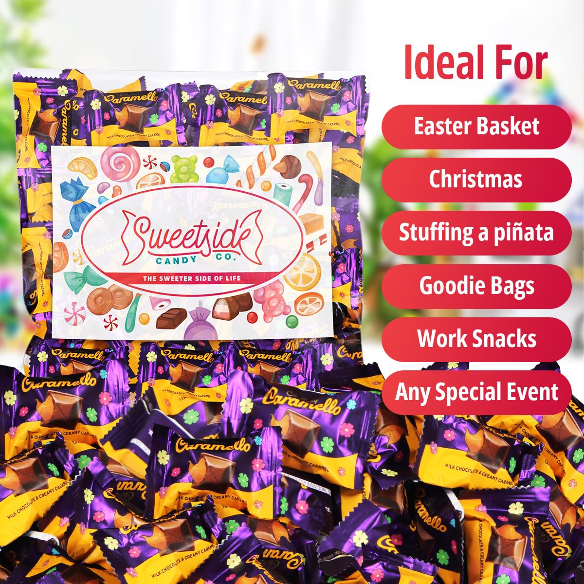 SWEETSIDE CANDY CO 2 lb bulk box keeps treats ready for movie nights and celebrations.