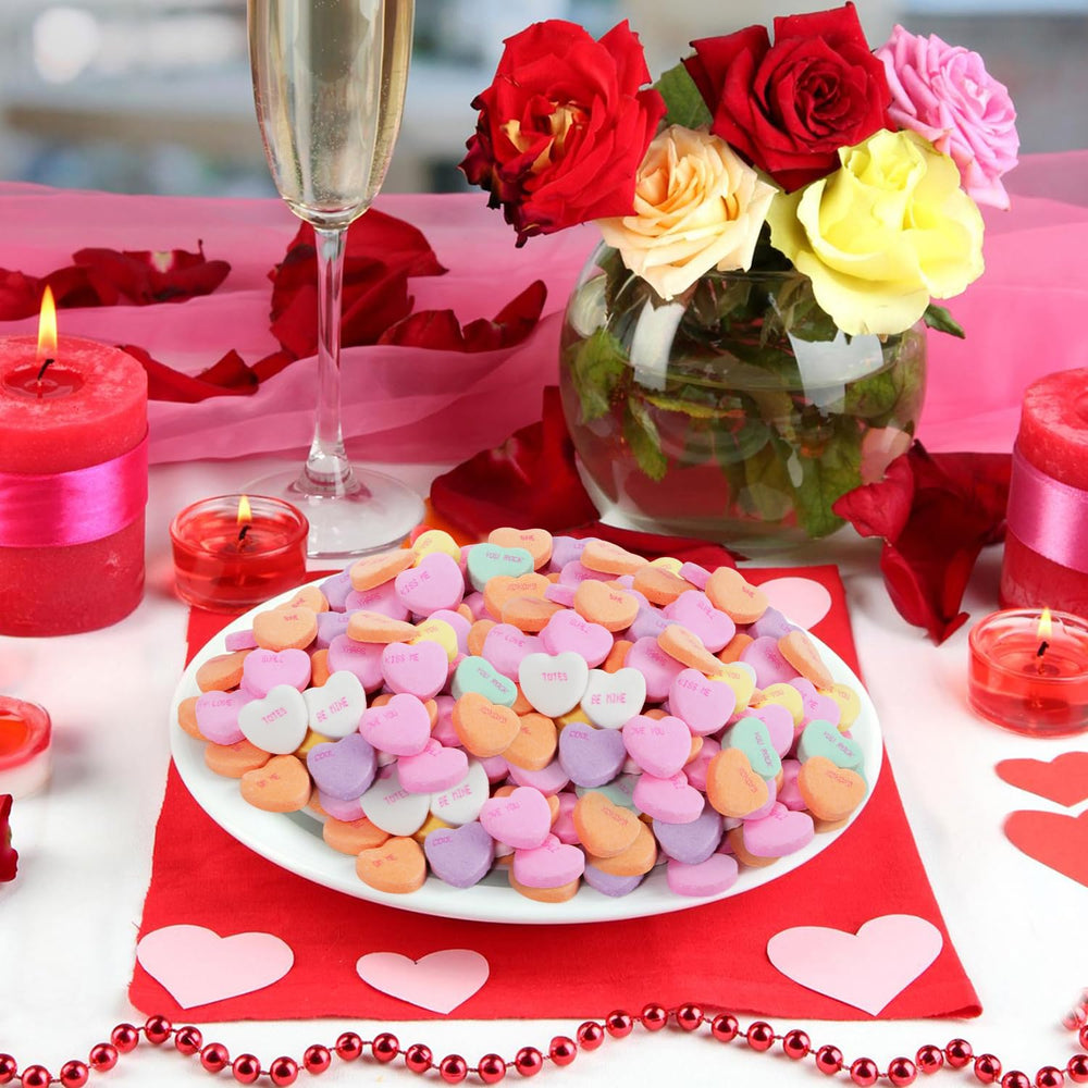 SWEETSIDE CANDY CO colorful valentine hearts, a nostalgic treat for friends and family.
