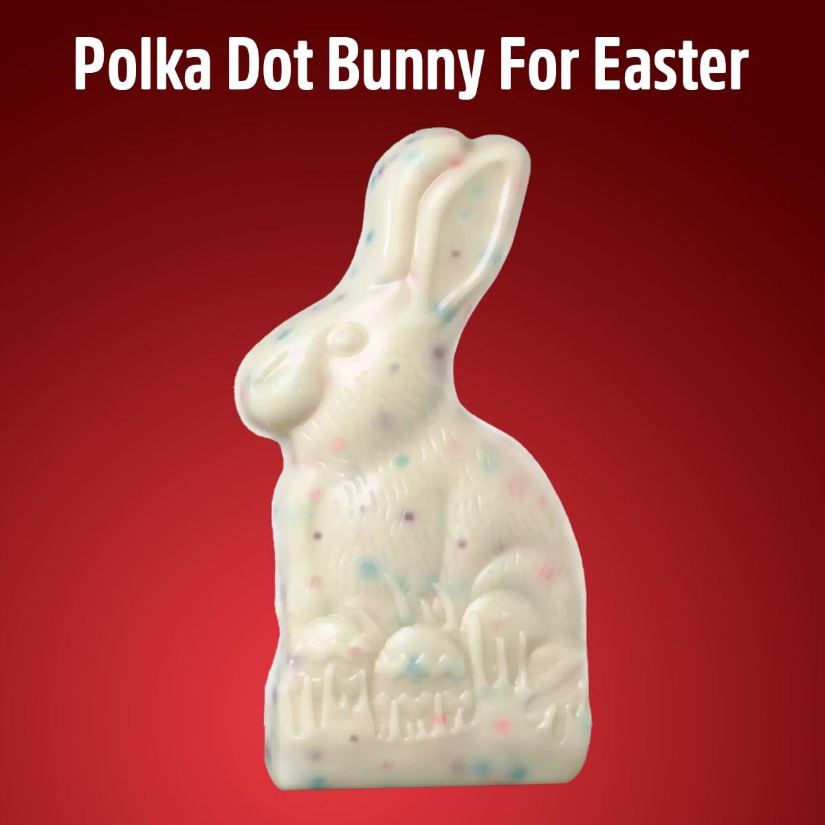 Cookie-n-Creme bunny polka-dot by SWEETSIDE CANDY CO, ideal for celebrations