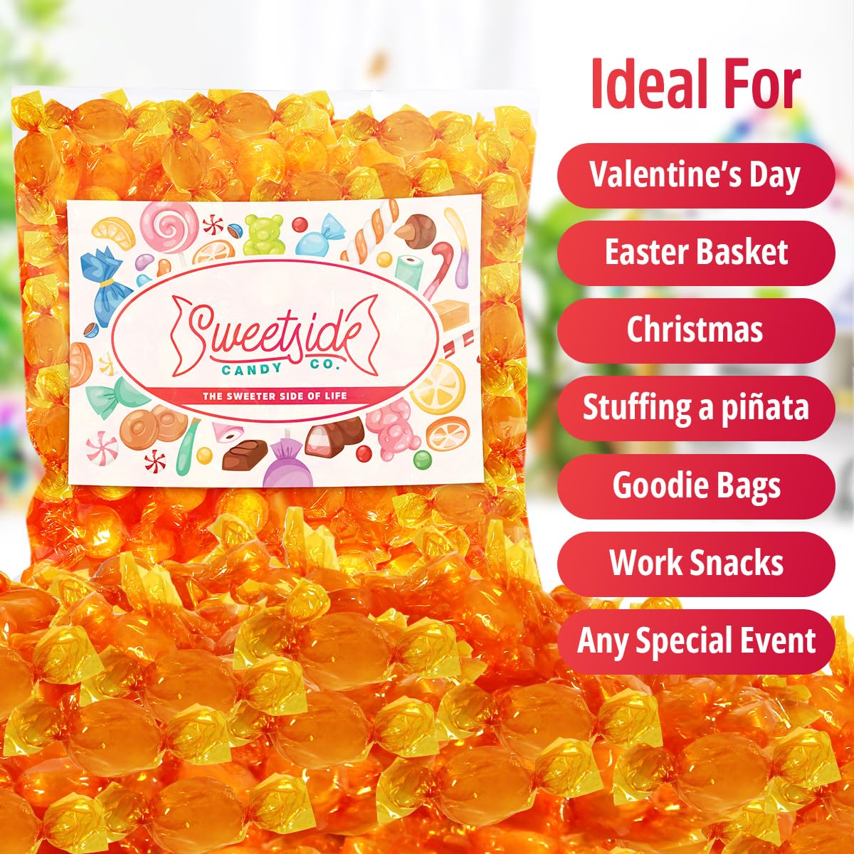 SWEETSIDE CANDY CO smooth creamy butterscotch flavor for moments.