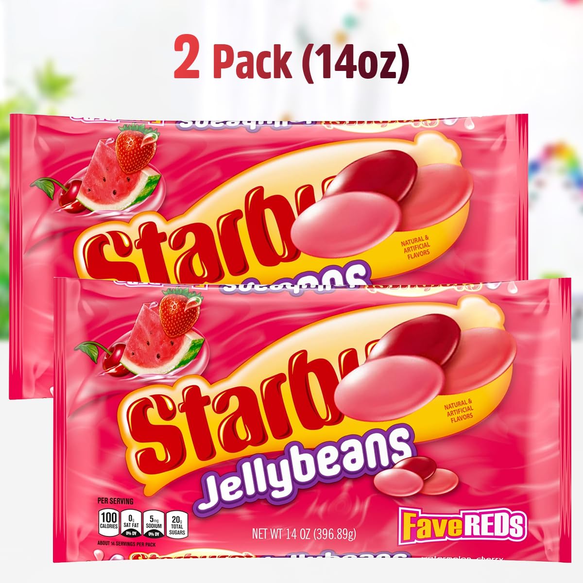 SWEETSIDE CANDY CO FaveREDS jelly beans cherry flavor adds color to movie nights